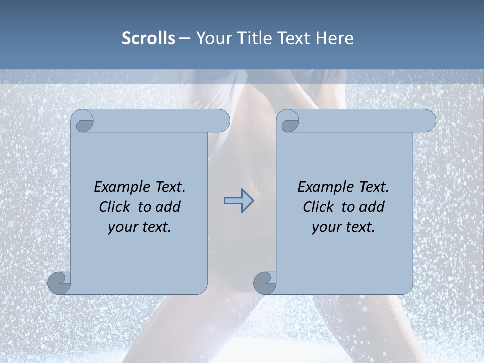 Dark Water Caucasian PowerPoint Template