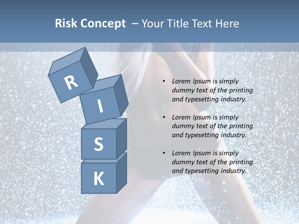 Dark Water Caucasian PowerPoint Template