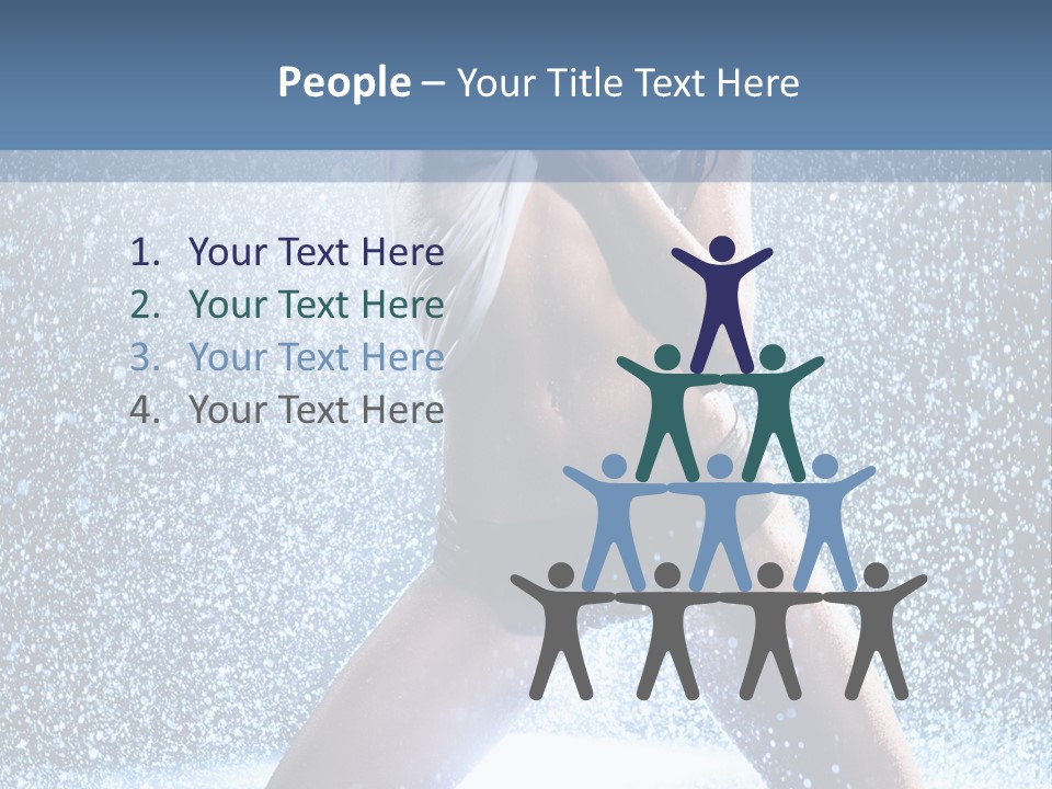 Dark Water Caucasian PowerPoint Template