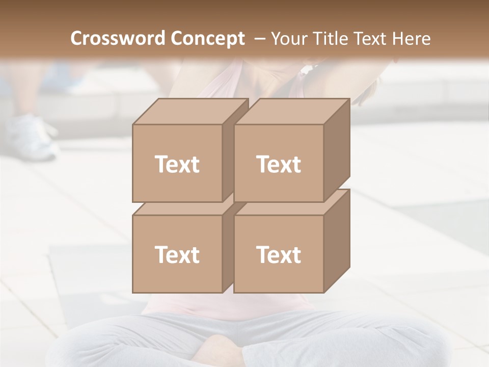 Frozen Cute Gold PowerPoint Template