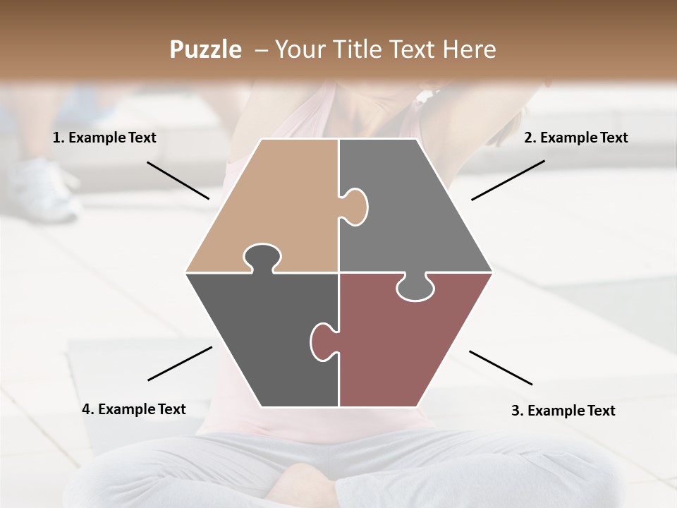 Frozen Cute Gold PowerPoint Template