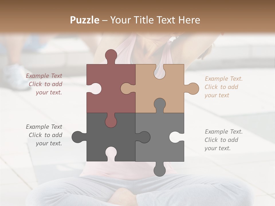 Frozen Cute Gold PowerPoint Template