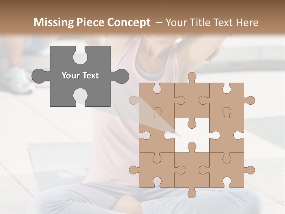 Frozen Cute Gold PowerPoint Template