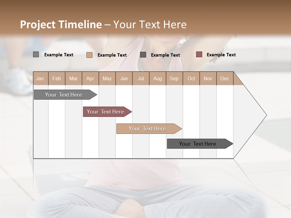 Frozen Cute Gold PowerPoint Template