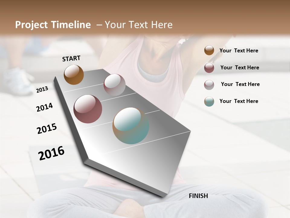 Frozen Cute Gold PowerPoint Template