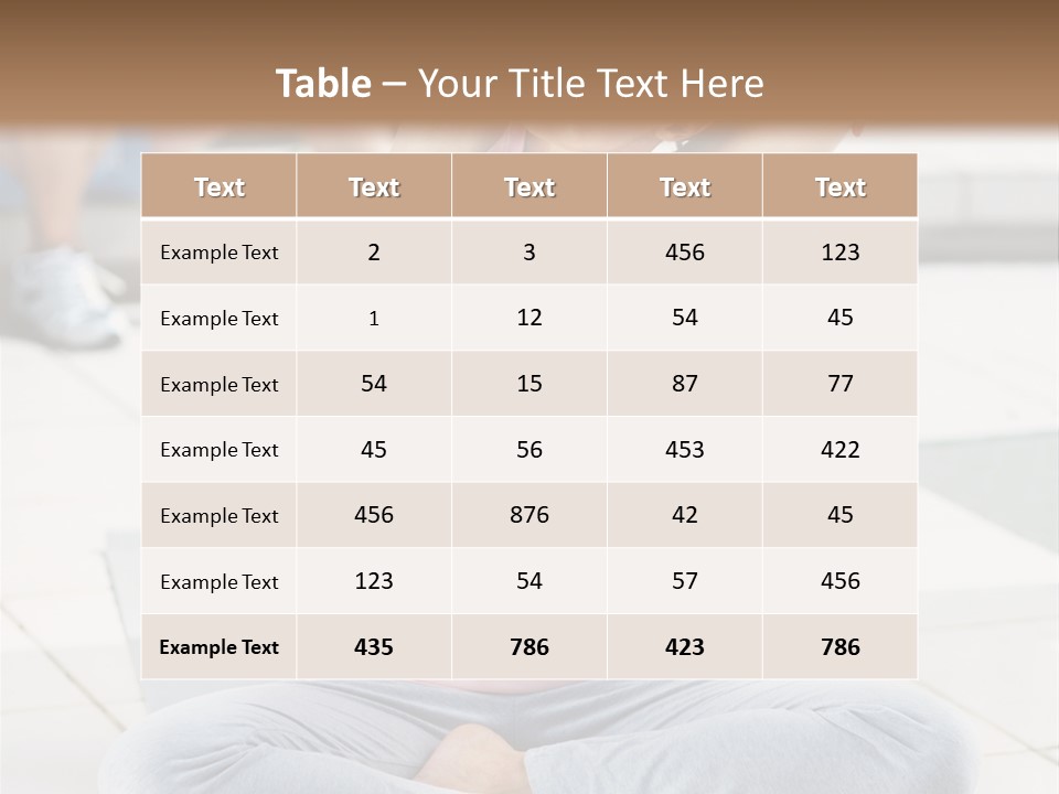 Frozen Cute Gold PowerPoint Template