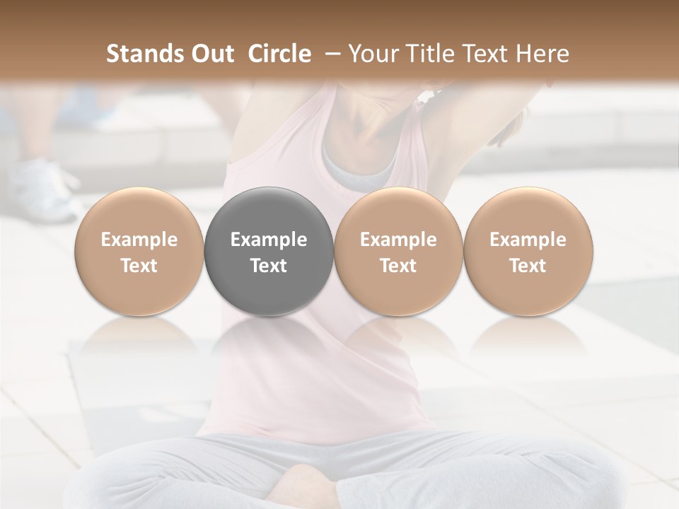 Frozen Cute Gold PowerPoint Template