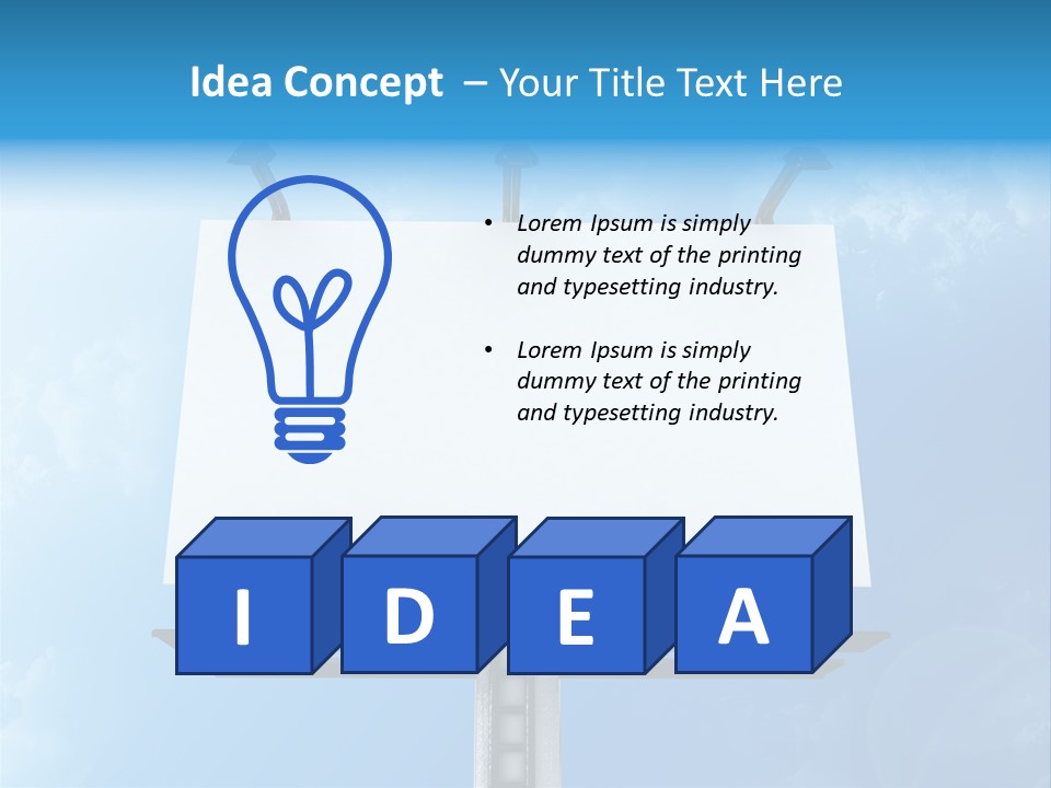 Display Panel Message PowerPoint Template