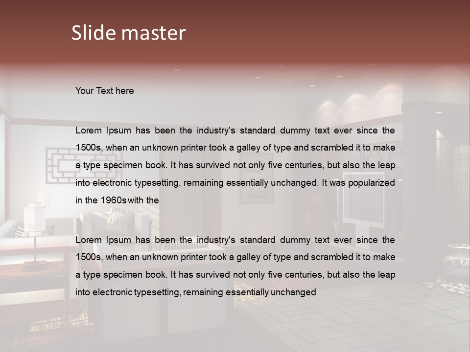 Abstract Anchorage Object PowerPoint Template
