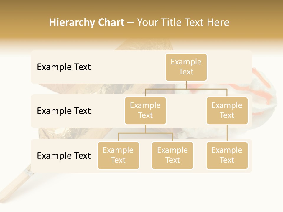 Frozen Cute Gold PowerPoint Template