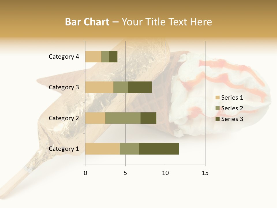 Frozen Cute Gold PowerPoint Template