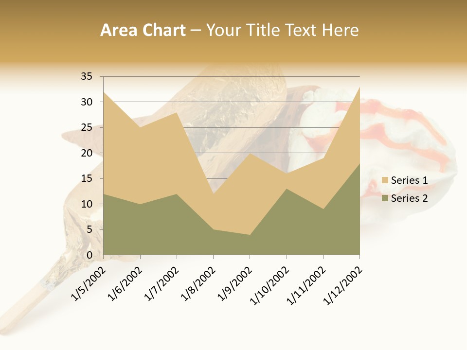 Frozen Cute Gold PowerPoint Template