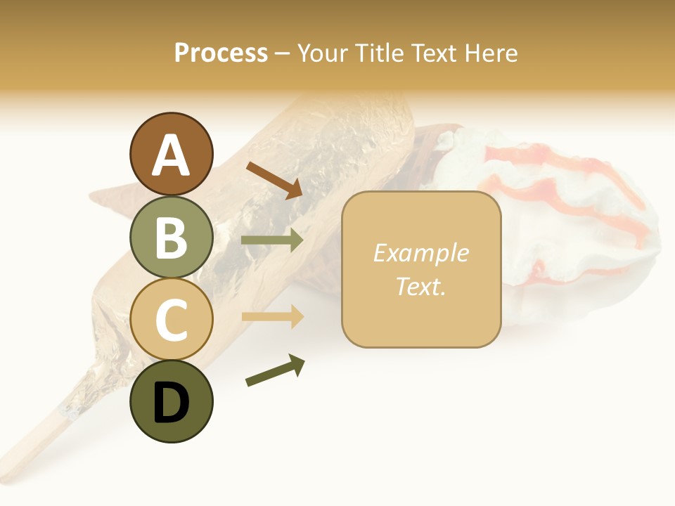 Frozen Cute Gold PowerPoint Template