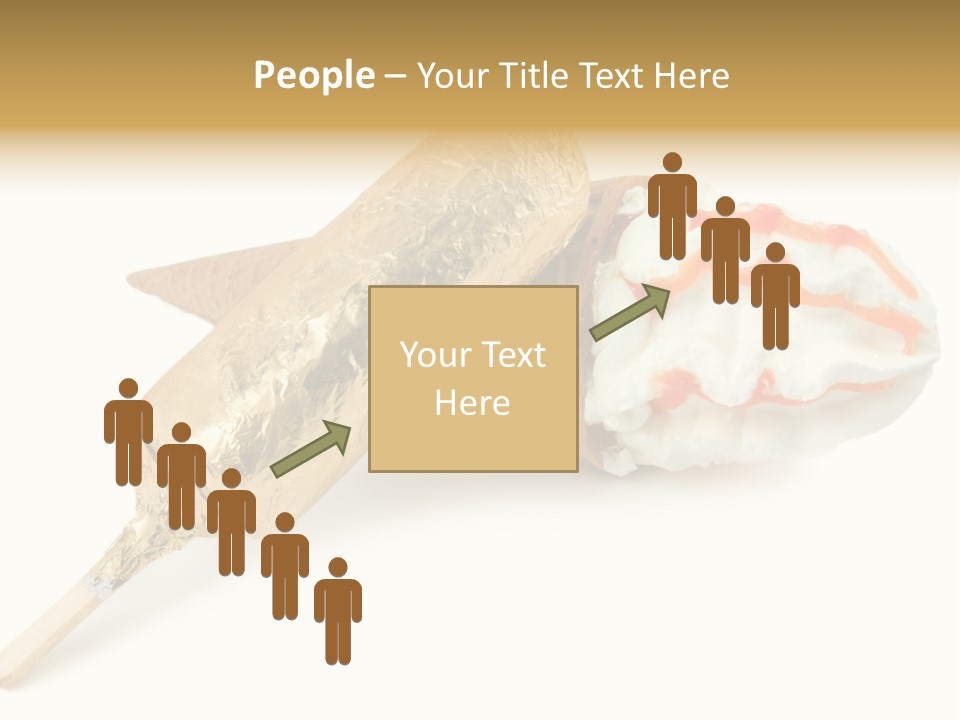 Frozen Cute Gold PowerPoint Template