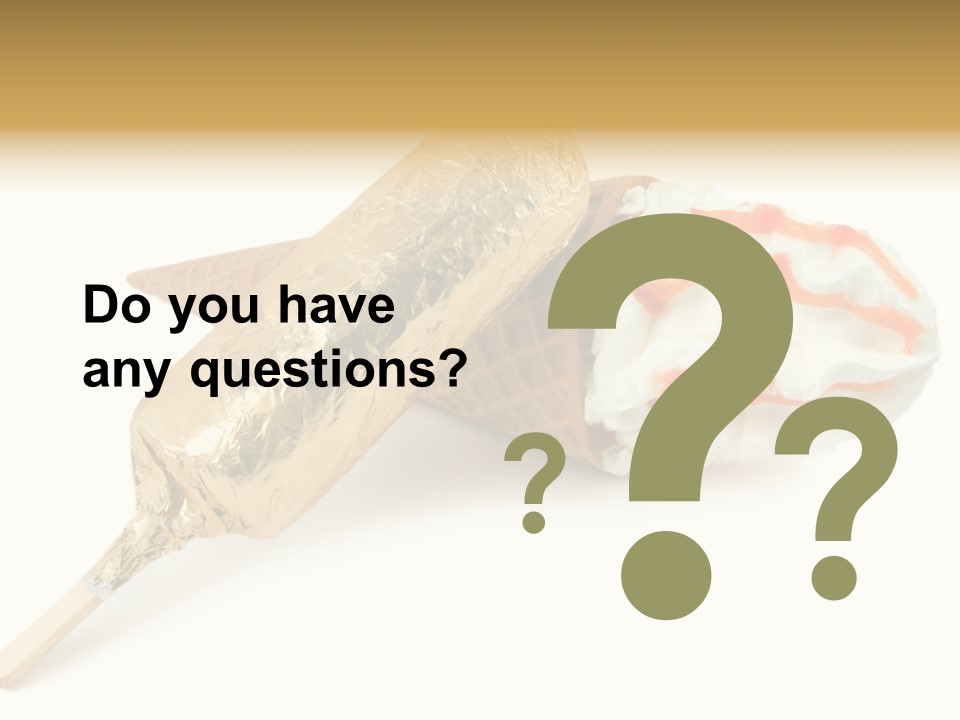 Frozen Cute Gold PowerPoint Template