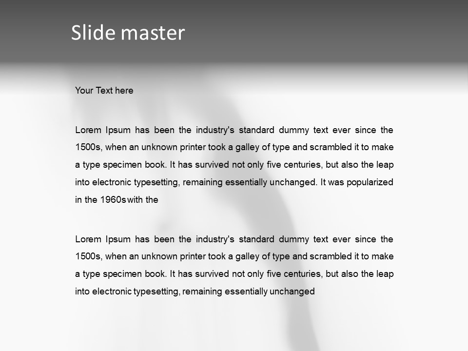 Woman Nice Blur PowerPoint Template