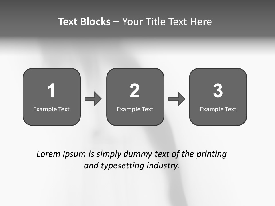 Woman Nice Blur PowerPoint Template