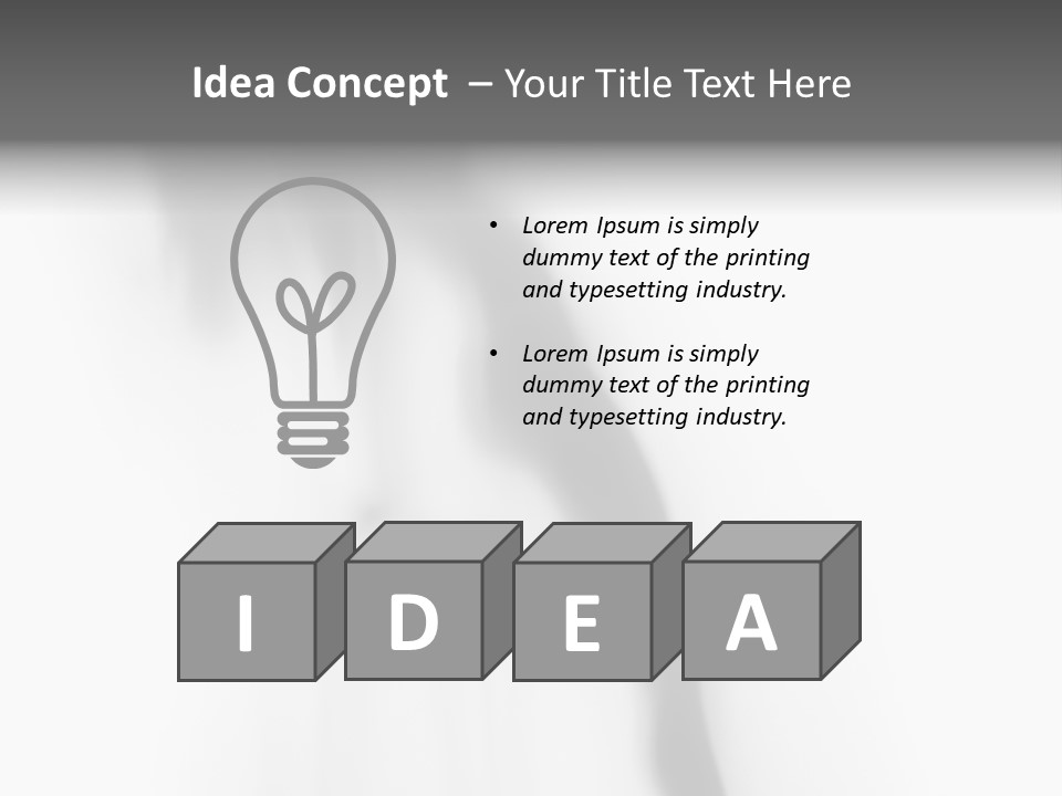 Woman Nice Blur PowerPoint Template