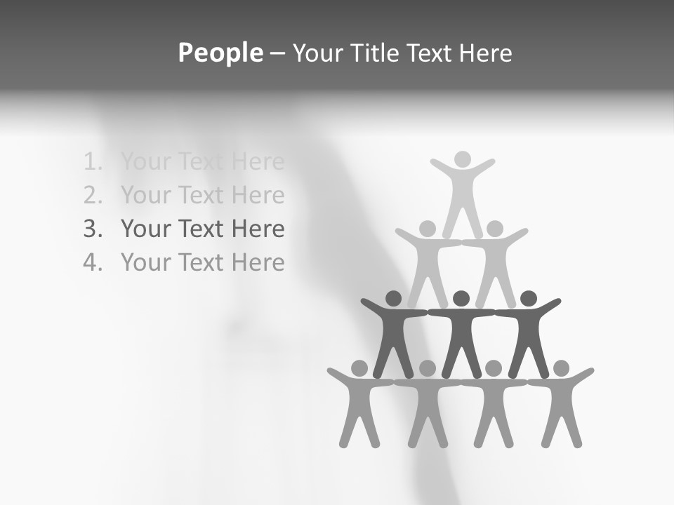 Woman Nice Blur PowerPoint Template