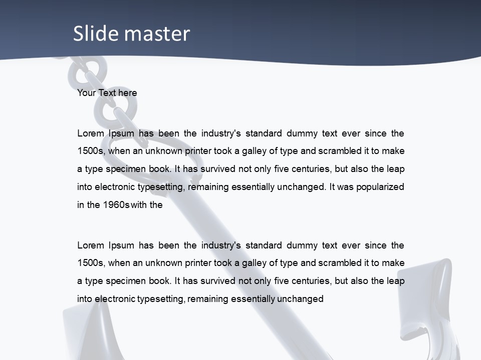 Abstract Anchorage Object PowerPoint Template