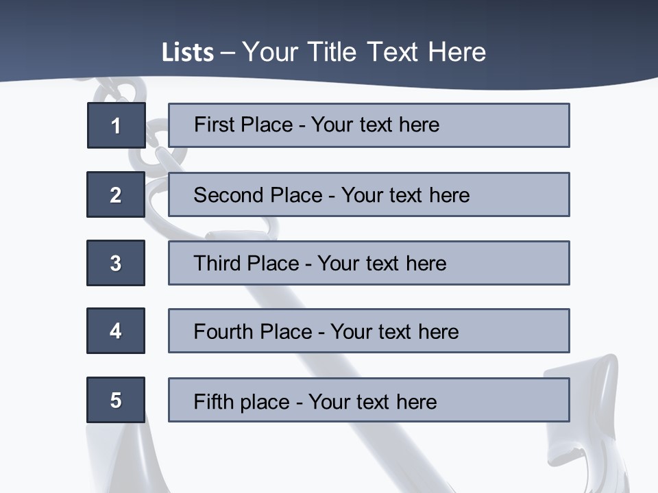 Abstract Anchorage Object PowerPoint Template