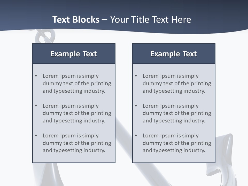 Abstract Anchorage Object PowerPoint Template