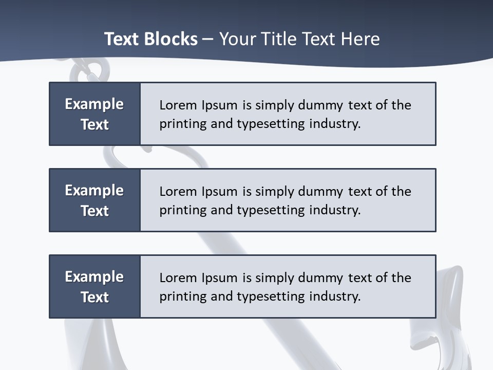 Abstract Anchorage Object PowerPoint Template