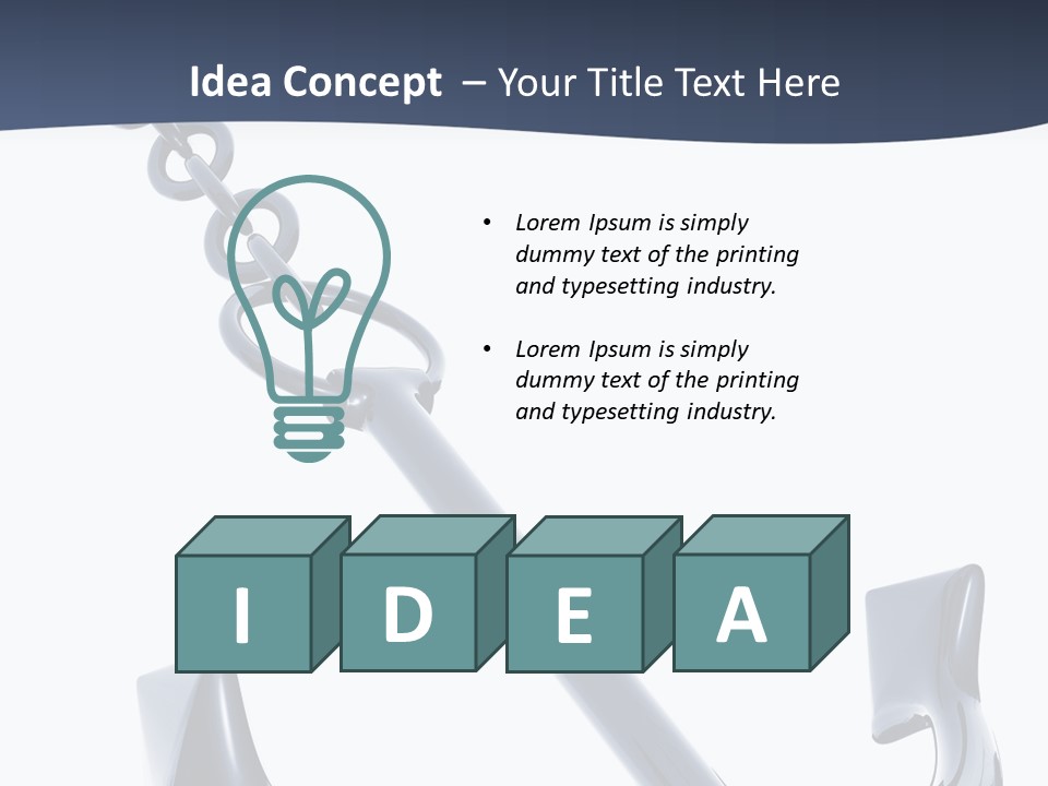 Abstract Anchorage Object PowerPoint Template