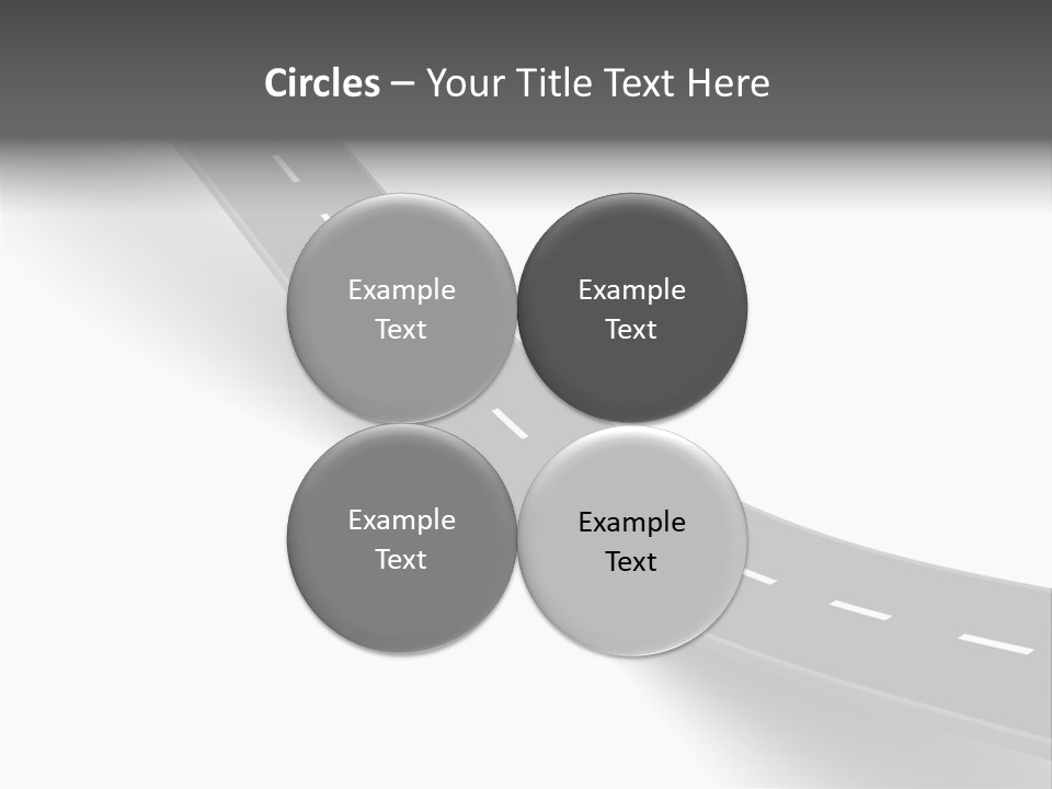 Track Mountain Line PowerPoint Template