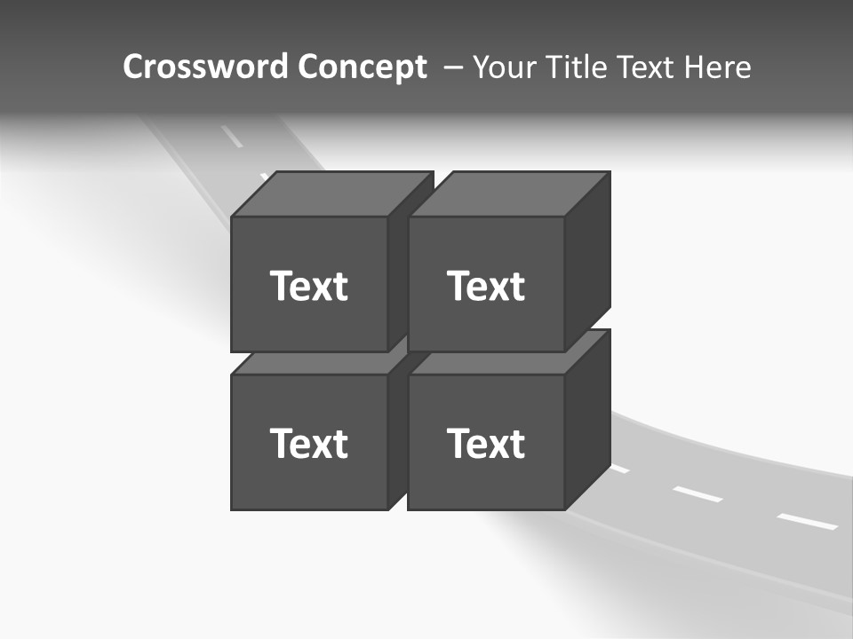 Track Mountain Line PowerPoint Template