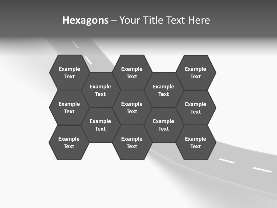 Track Mountain Line PowerPoint Template