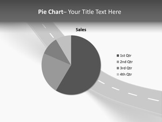 Track Mountain Line PowerPoint Template