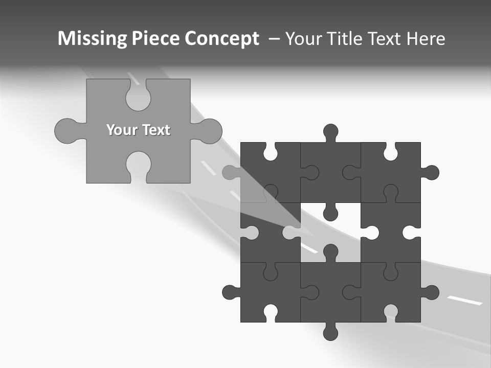 Track Mountain Line PowerPoint Template