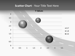 Track Mountain Line PowerPoint Template