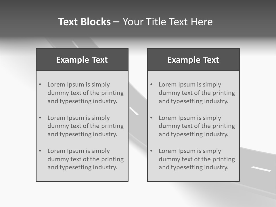 Track Mountain Line PowerPoint Template