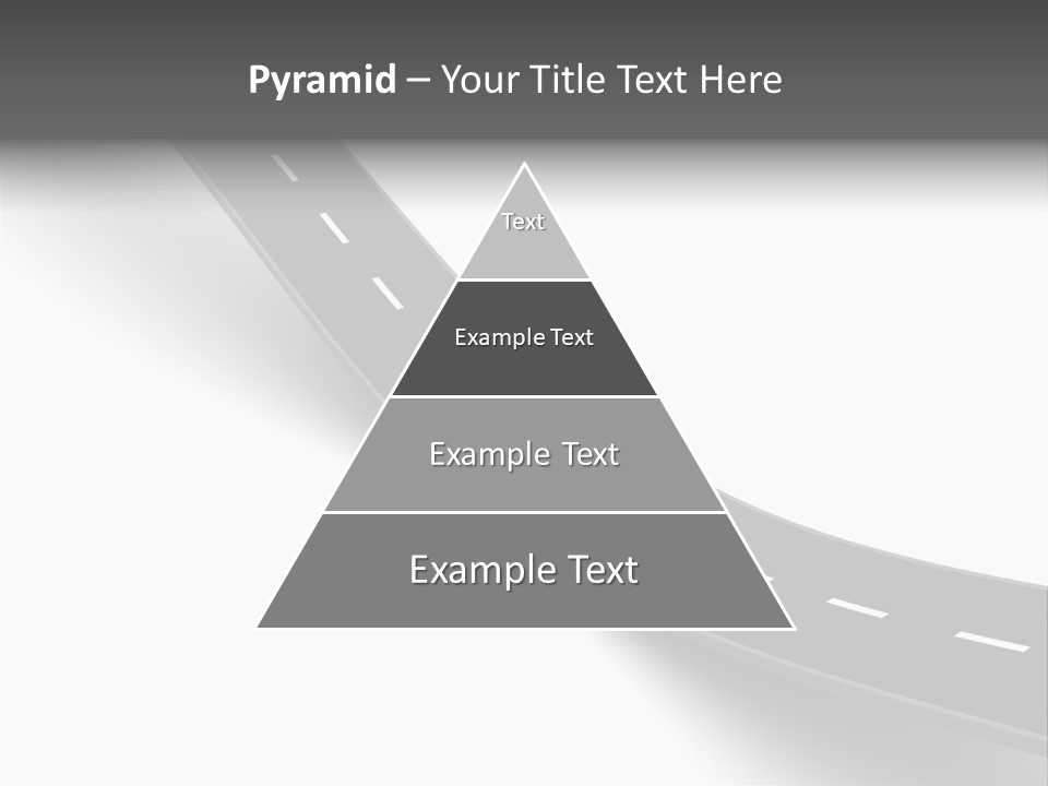 Track Mountain Line PowerPoint Template