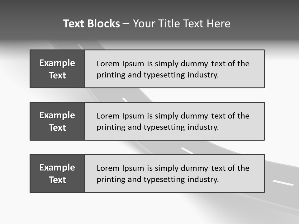 Track Mountain Line PowerPoint Template