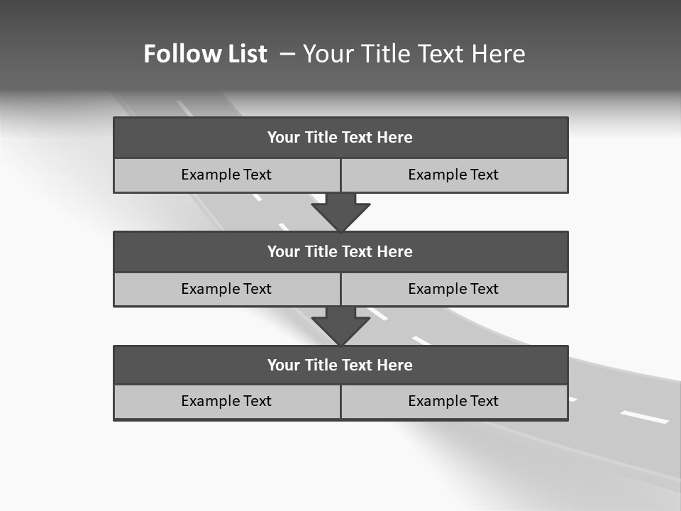 Track Mountain Line PowerPoint Template