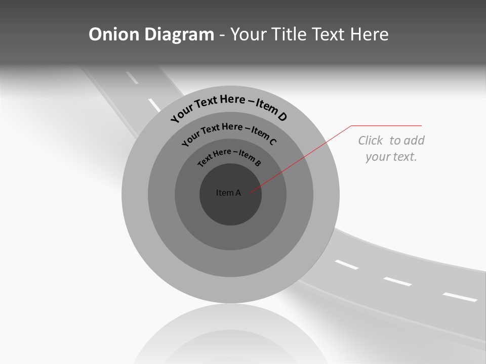 Track Mountain Line PowerPoint Template