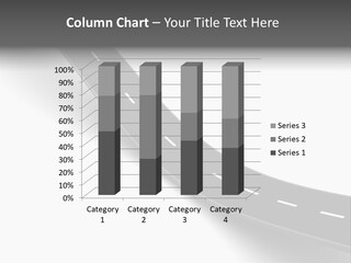 Track Mountain Line PowerPoint Template