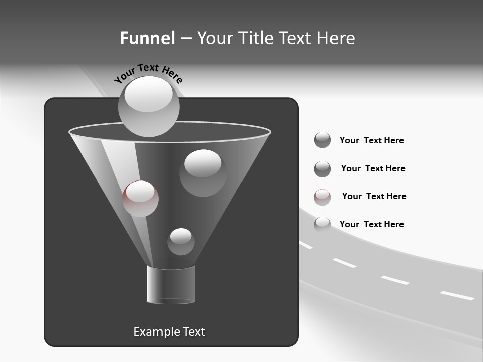 Track Mountain Line PowerPoint Template