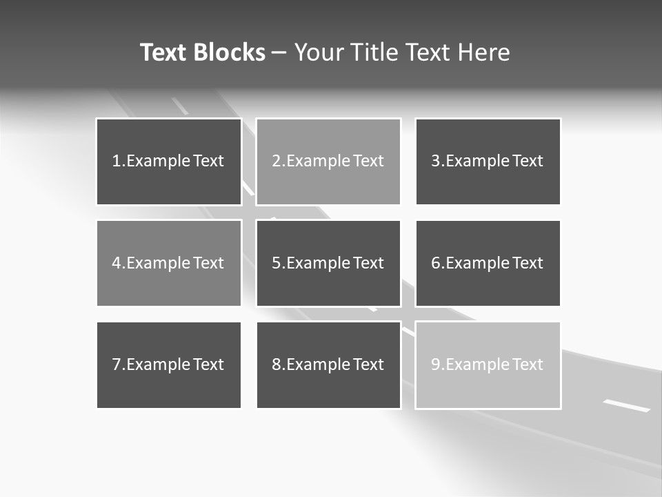Track Mountain Line PowerPoint Template