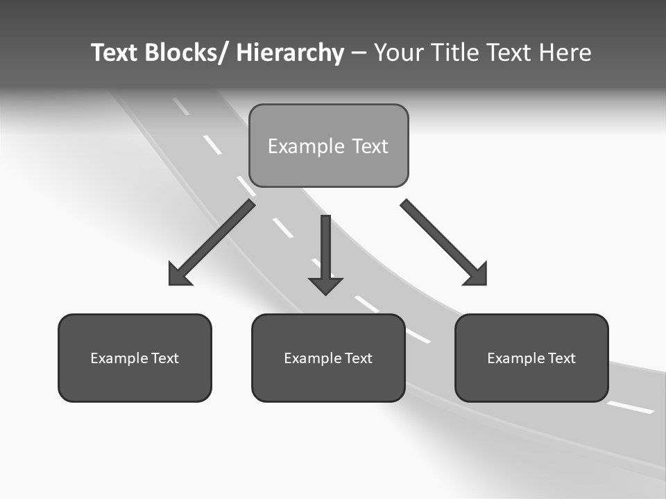Track Mountain Line PowerPoint Template