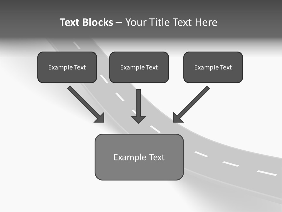 Track Mountain Line PowerPoint Template