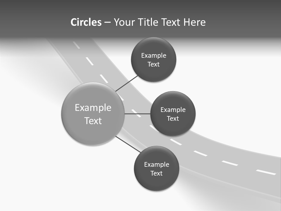 Track Mountain Line PowerPoint Template