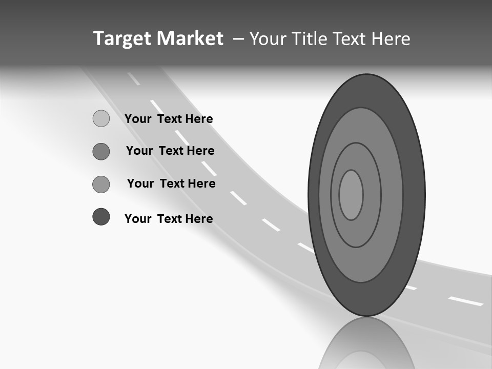 Track Mountain Line PowerPoint Template