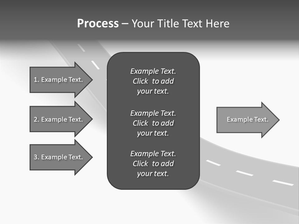 Track Mountain Line PowerPoint Template