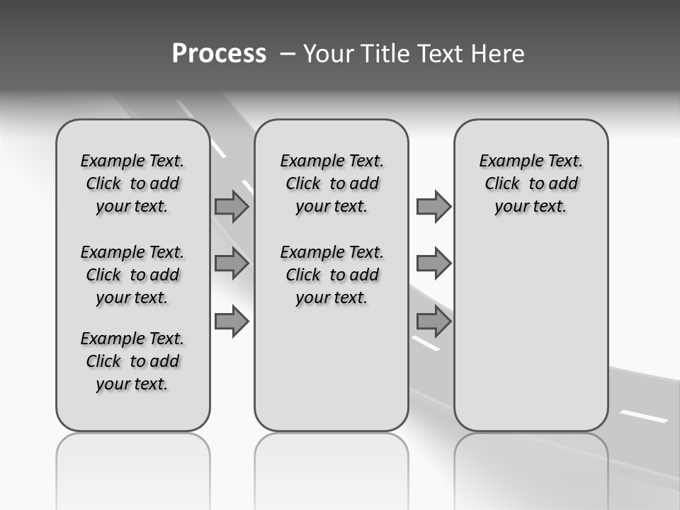 Track Mountain Line PowerPoint Template