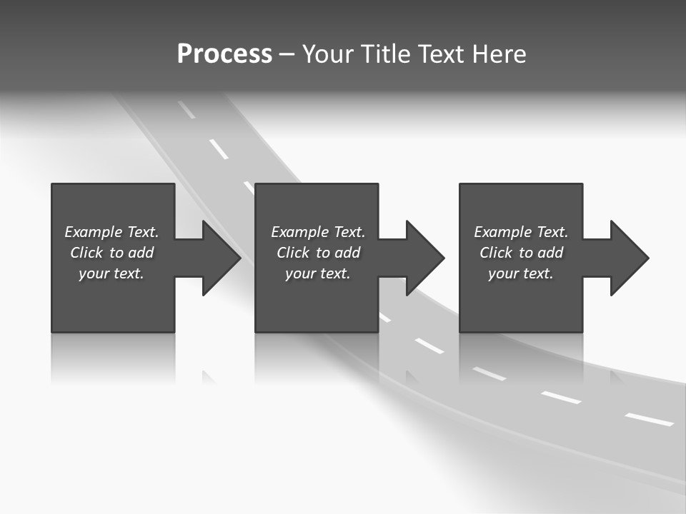 Track Mountain Line PowerPoint Template