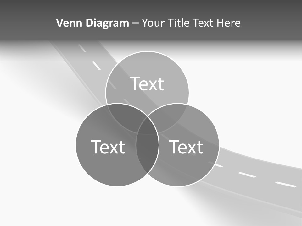 Track Mountain Line PowerPoint Template